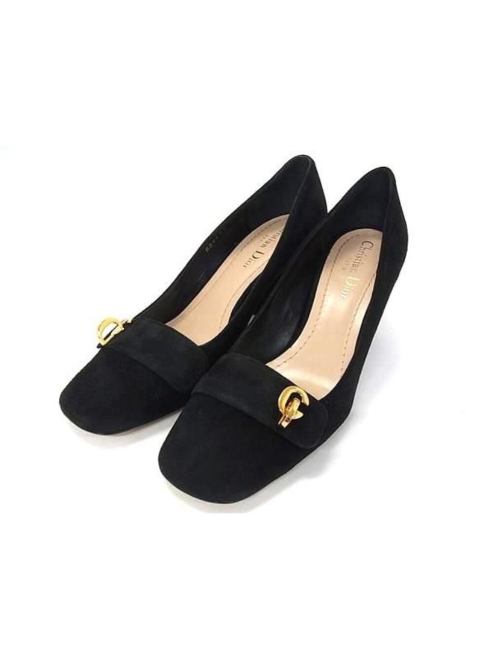 Dior Suede Heels Shoes Black